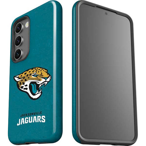 NFL Jacksonville Jaguars Teal Distressed Galaxy S23 Pro Case