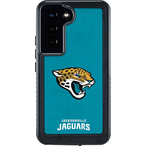 NFL Jacksonville Jaguars Distressed Galaxy S23 Waterproof Case