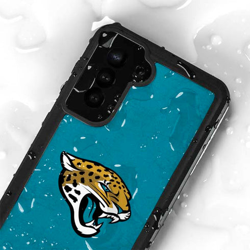 NFL Jacksonville Jaguars Distressed Galaxy S23 Waterproof Case