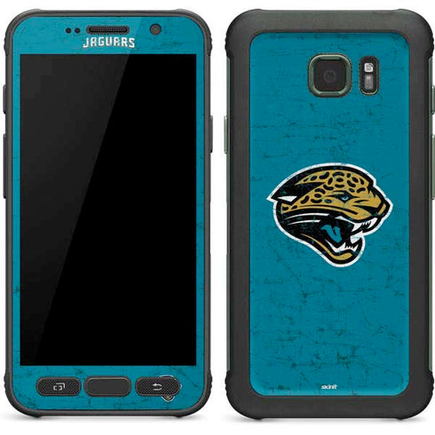 NFL Jacksonville Jaguars Distressed Galaxy S7 Active Skin