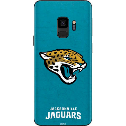 NFL Jacksonville Jaguars Distressed Galaxy S9 Skin