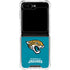 NFL Jacksonville Jaguars Distressed Galaxy Z Flip5 5G Clear Case