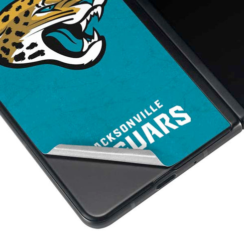 NFL Jacksonville Jaguars Distressed Galaxy Z Fold4 5G Skin