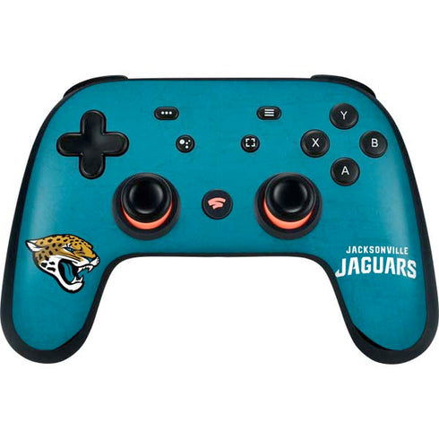 NFL Jacksonville Jaguars Distressed Google Stadia Controller Skin