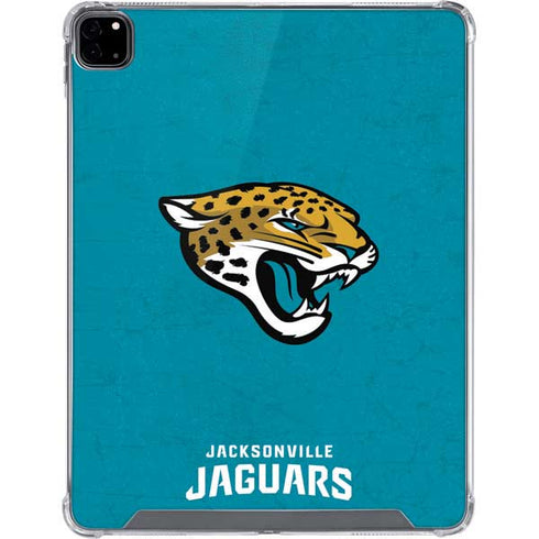 NFL Jacksonville Jaguars Distressed iPad Pro 12.9in (2020) Clear Case