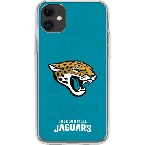 NFL Jacksonville Jaguars Distressed iPhone 11 Clear Case
