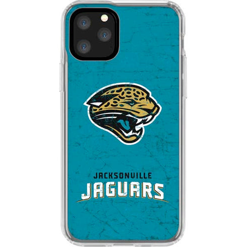 NFL Jacksonville Jaguars Distressed iPhone 11 Pro Clear Case