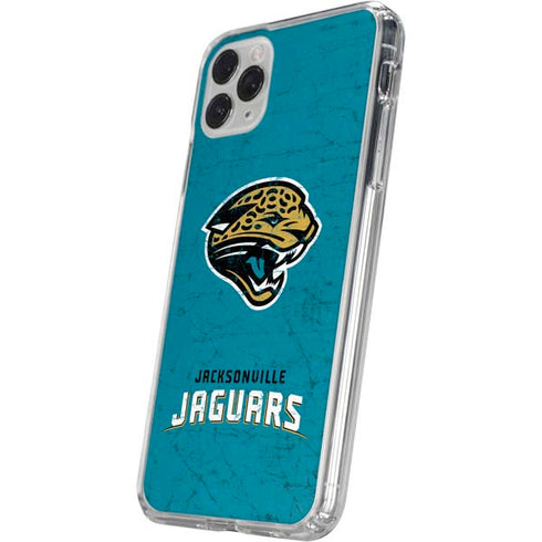 NFL Jacksonville Jaguars Distressed iPhone 11 Pro Clear Case