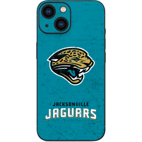 NFL Jacksonville Jaguars Distressed iPhone 13 Mini Skin