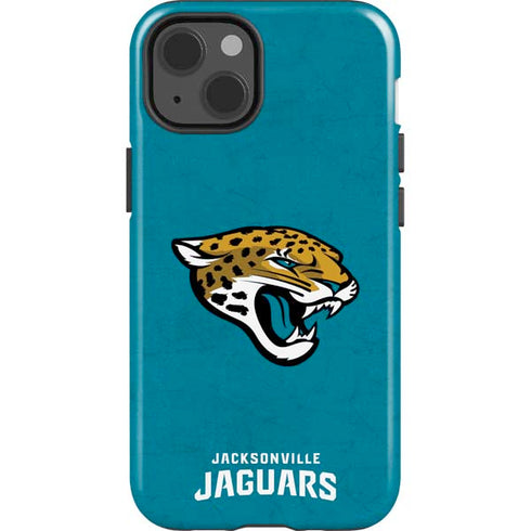 NFL Jacksonville Jaguars Distressed iPhone 15 Impact Case