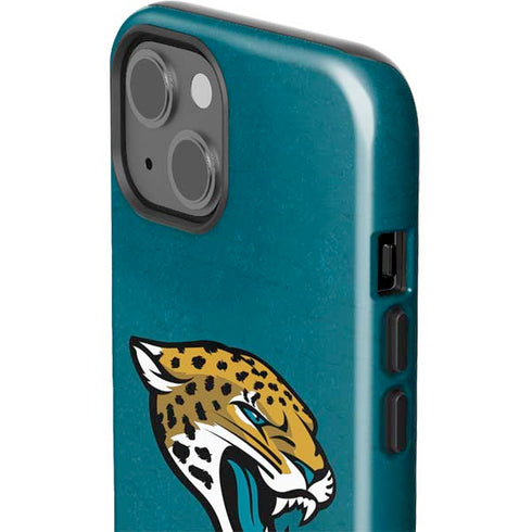 NFL Jacksonville Jaguars Teal Distressed iPhone 15 Impact Case