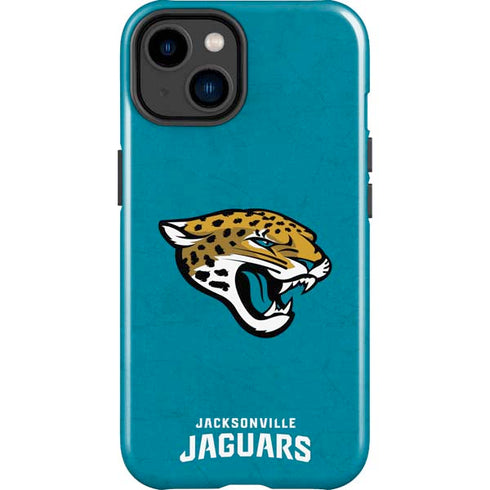 NFL Jacksonville Jaguars Distressed iPhone 14 Plus Impact Case