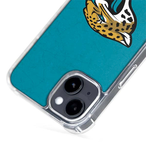 NFL Jacksonville Jaguars Distressed iPhone 15 Plus MagSafe Case