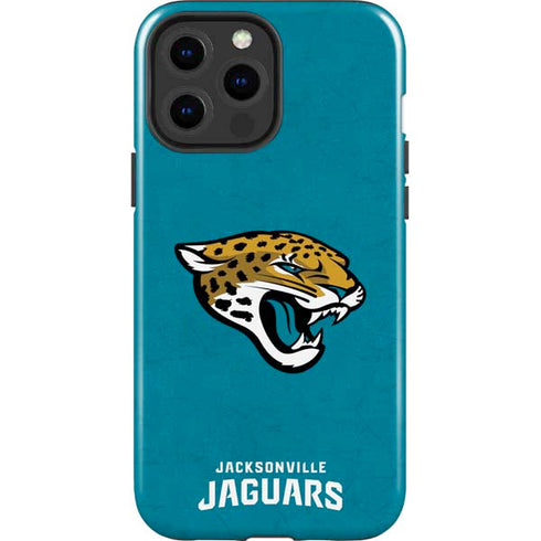 NFL Jacksonville Jaguars Distressed iPhone 15 Pro Max Impact Case