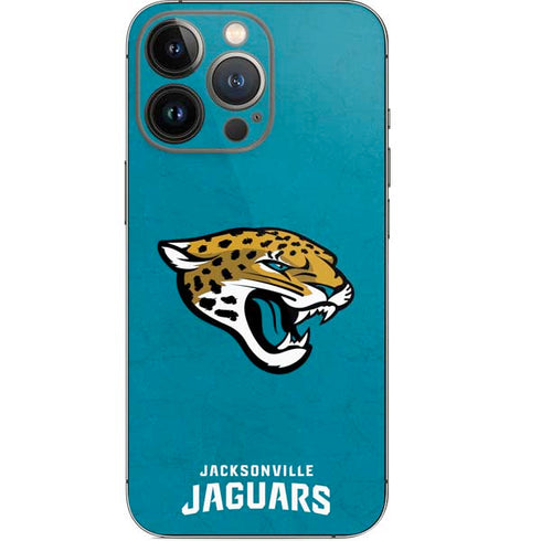 NFL Jacksonville Jaguars Distressed iPhone 15 Pro Skin