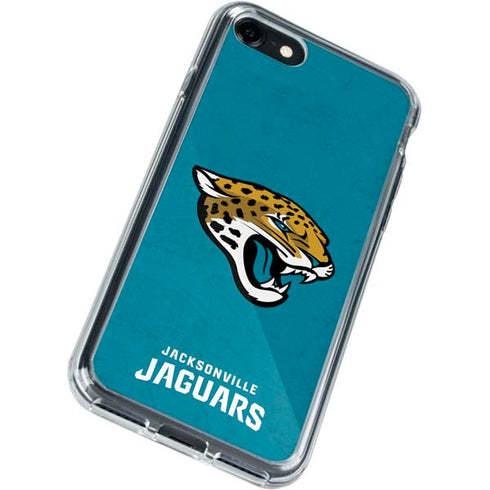 NFL Jacksonville Jaguars Distressed iPhone SE (2nd & 3rd Gen) Clear Case