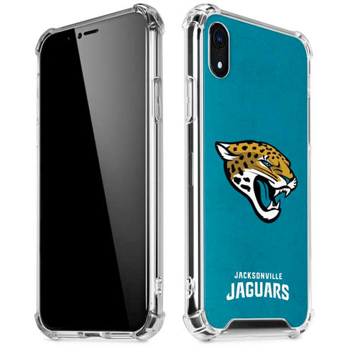 NFL Jacksonville Jaguars Distressed iPhone XR Clear Case
