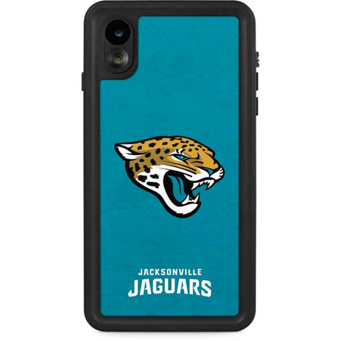 NFL Jacksonville Jaguars Distressed iPhone XR Waterproof Case