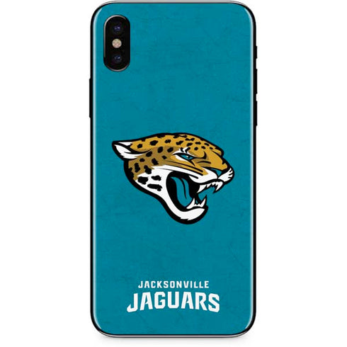 NFL Jacksonville Jaguars Distressed iPhone XS Skin