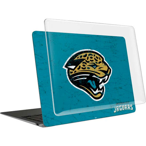 NFL Jacksonville Jaguars Distressed MacBook Air 13in (2020) Case plus Skin