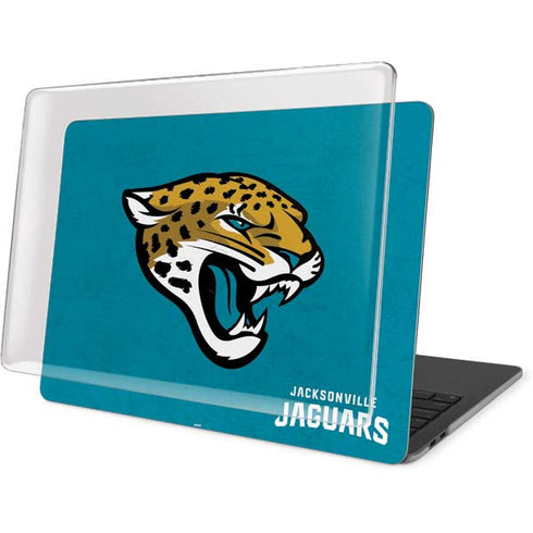 NFL Jacksonville Jaguars Distressed MacBook Pro 15in (2016-19) Case plus Skin
