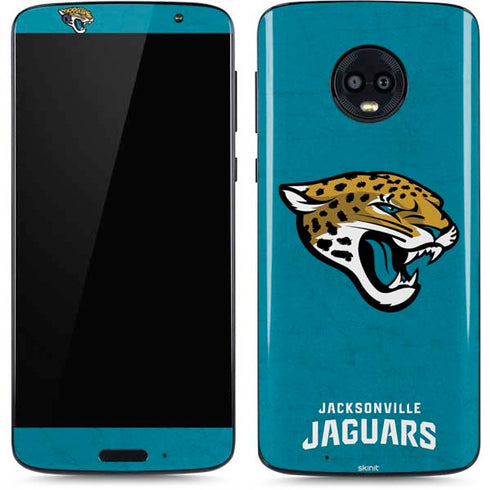 NFL Jacksonville Jaguars Distressed Moto G6 Skin
