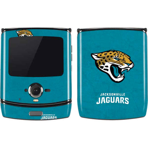 NFL Jacksonville Jaguars Distressed Motorola RAZR Skin