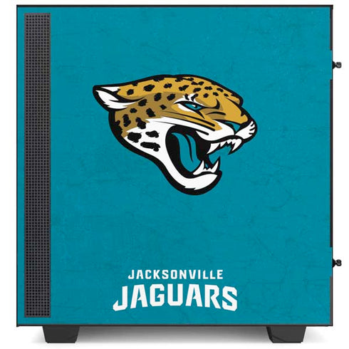 NFL Jacksonville Jaguars Distressed NZXT H510 Compact ATX Mid-Tower Case Skin