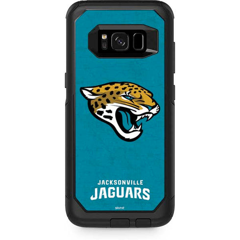 NFL Jacksonville Jaguars Distressed Otterbox Commuter Galaxy Skin