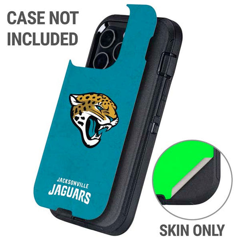 NFL Jacksonville Jaguars Distressed Otterbox Defender iPhone Skin