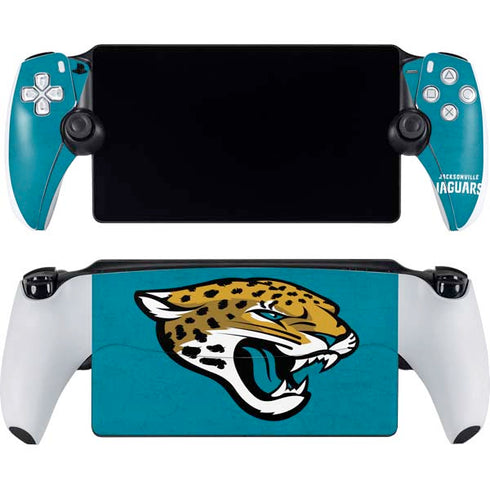NFL Jacksonville Jaguars Distressed PlayStation Portal Remote Player Skin
