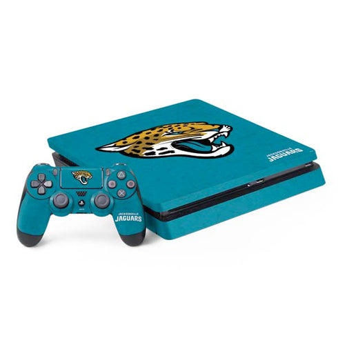 NFL Jacksonville Jaguars Distressed PS4 Slim Bundle Skin