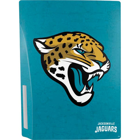 NFL Jacksonville Jaguars Distressed PS5 Console Skin