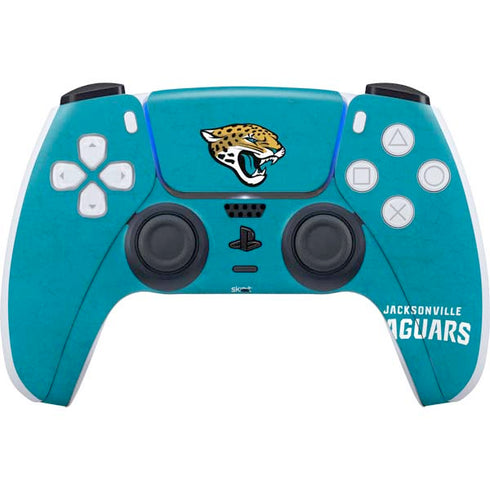 NFL Jacksonville Jaguars Distressed PS5 Controller Skin