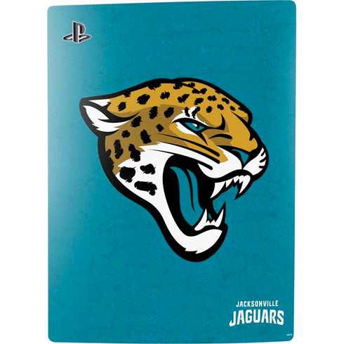 NFL Jacksonville Jaguars Distressed PS5 Digital Edition Console Skin