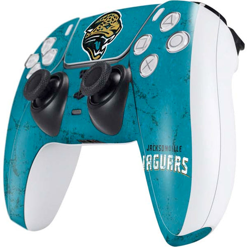 NFL Jacksonville Jaguars Distressed PS5 Controller Skin