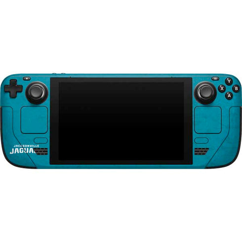 NFL Jacksonville Jaguars Distressed Steam Deck Handheld Gaming Computer Skin