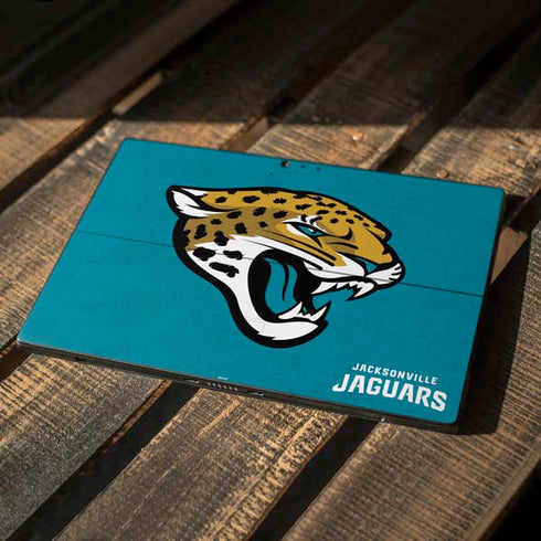 NFL Jacksonville Jaguars Distressed Surface Pro 6 Skin