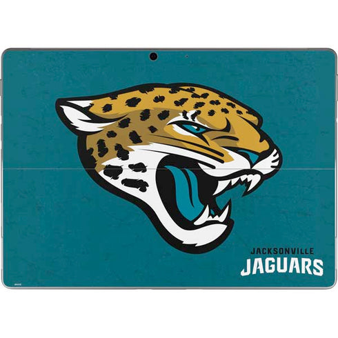 NFL Jacksonville Jaguars Teal Distressed Surface Pro 9 Skin