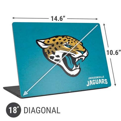 NFL Jacksonville Jaguars Distressed Universal Laptop 18in (14.6 x 10.6in) Skin