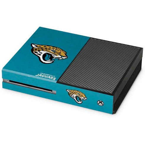 NFL Jacksonville Jaguars Distressed Xbox One Console Skin