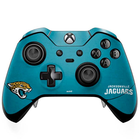 NFL Jacksonville Jaguars Distressed Xbox One Elite Controller Skin