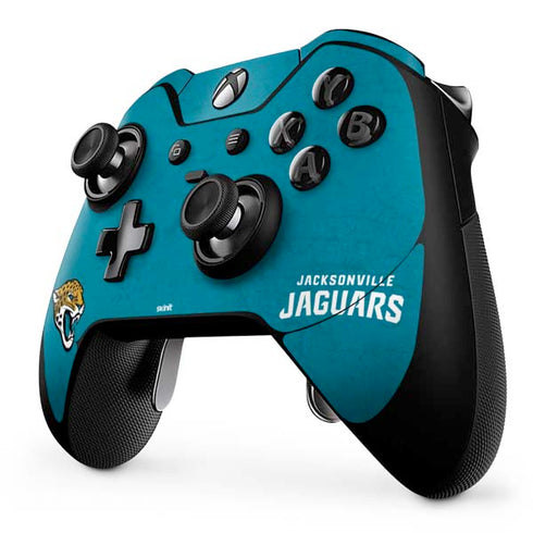 NFL Jacksonville Jaguars Distressed Xbox One Elite Controller Skin