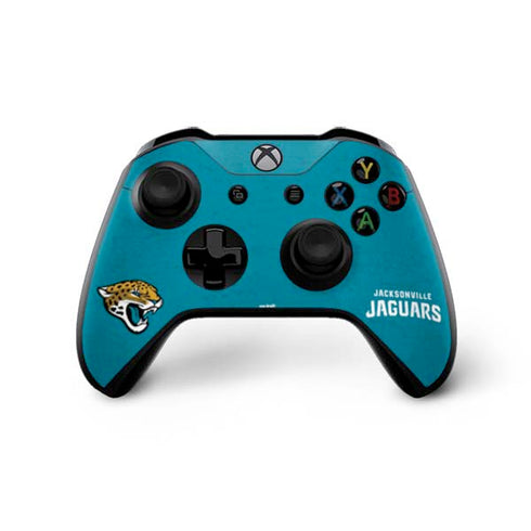 NFL Jacksonville Jaguars Distressed Xbox One X Controller Skin