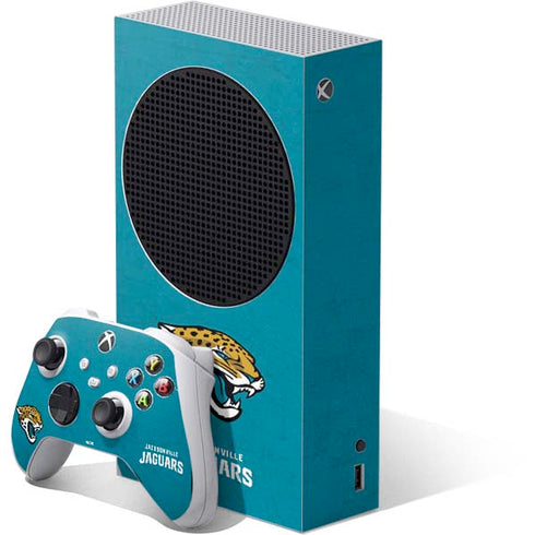 NFL Jacksonville Jaguars Distressed Xbox Series S Skins