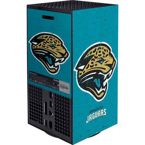 NFL Jacksonville Jaguars Distressed Xbox Series X Bundle Skin