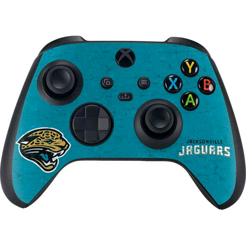 NFL Jacksonville Jaguars Distressed Xbox Series X Bundle Skin