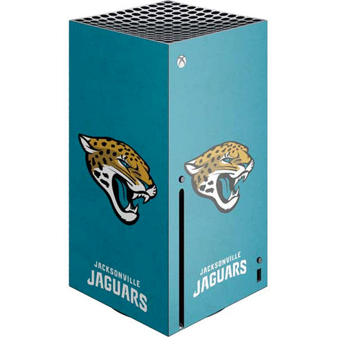 NFL Jacksonville Jaguars Distressed Xbox Series X Console Skin
