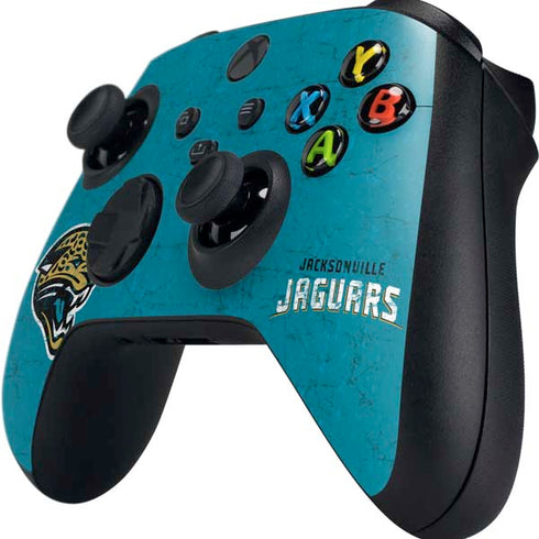 NFL Jacksonville Jaguars Distressed Xbox Series X Controller Skin