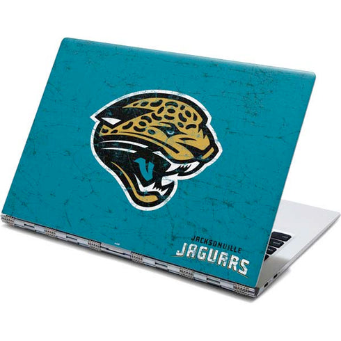 NFL Jacksonville Jaguars Distressed Yoga 910 2-in-1 14in Touch-Screen Skin